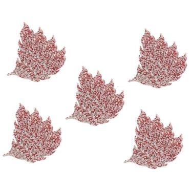 Imagem de Operitacx 20 Pares manchas de folhas enfeites de strass ferro de strass em patches casacos chapéus remendos de roupas remendos de revestimento resistentes ao desgaste pluma