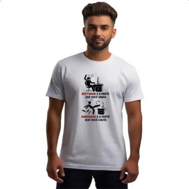Imagem de Camiseta Unissex Meme Software E Hardware - Alearts