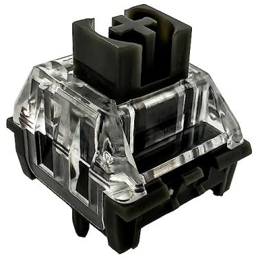 Imagem de Interruptores Kailh Midnight PRO para teclado mecânico de jogos, interruptores lineares/silenciosos de 5 pinos/40 gf (linha midnight, 36 peças)