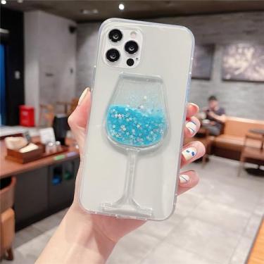 Imagem de Capa para samsung s9 plus dinâmica vidro de vinho glitter líquido capa de telefone, c, para samsung s9 plus case