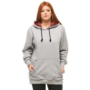 Imagem de Blusa de Moletom Feminina Canguru High Quality-PRETO-M-Feminino