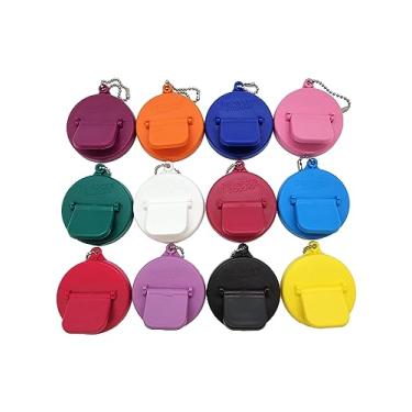 Imagem de Capa para latas de bebidas Budde – Capa para latas de refrigerante/cerveja/bebidas energéticas de tamanho padrão – Feito nos EUA – Livre de BPA PCB – Cores sortidas – (Chaveiro – Pacote com 12)