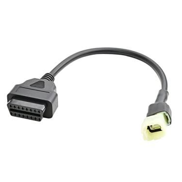 Imagem de OLLGEN Adaptador OBD II de 4 pinos para OBD de 16 pinos, cabo de diagnóstico Motorrad Motorcycle OBD2 para Honda