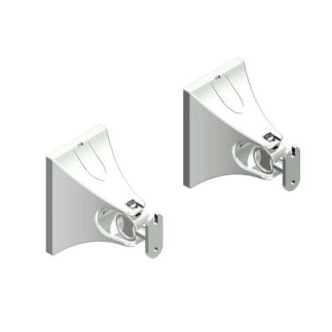 Imagem de Kit com 2 suporte caixa de som de parede home theater - AVATRON, BRANC