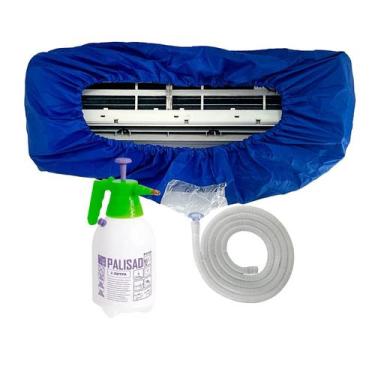 Imagem de Kit Limpeza Para Ar Condicionado Split Até 36 Mil BTUS Bolsa Coletora 