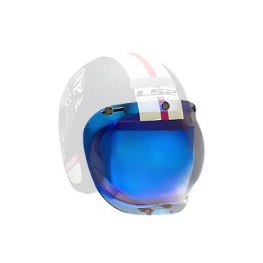 Imagem de Viseira Capacete Aberto Bolha Bubble Azul Dia e Noite - Visor1
