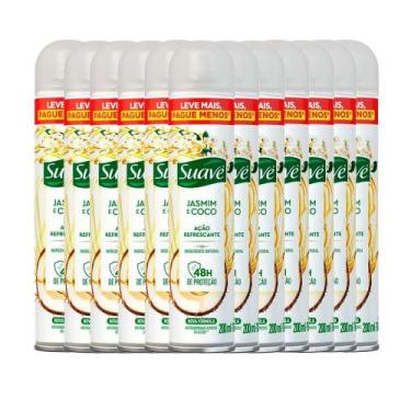 Imagem de Kit Desodorante Aerosol Suave Jasmim E Coco 200ml - 12 Unidades