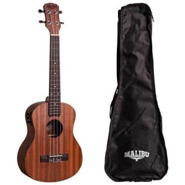 Imagem de Ukulele Malibu Elétrico Tenor 26SE Natural Blindado Com Bag
