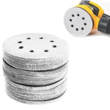 Imagem de 100 Disco De Lixa Branco 8 Furos 125mm Grão 320 - Starfer