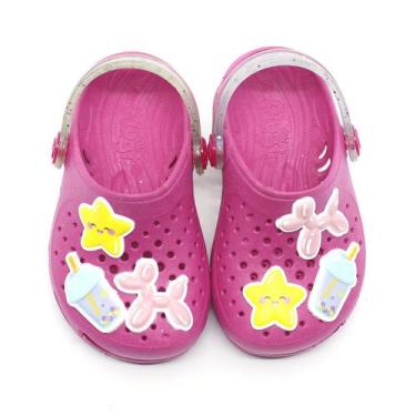 Imagem de Babuche Plugt Ventor Baby Patches Estrela Gliter Pink 204.077, Pink, 2