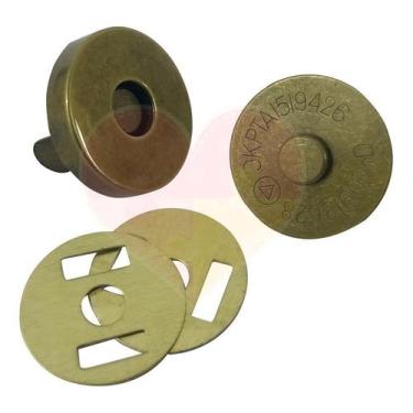 Imagem de Botão Magnético Para Bolsas Imantado 18mm Não Enferruja 10un - ADB, Bo