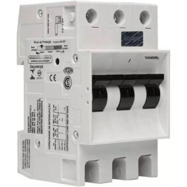 Imagem de Disjuntor Din Tripolar 10A Curva C Siemens 