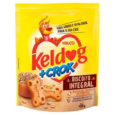Imagem de Biscoito Keldog +Crok Integral 400G - Kelco