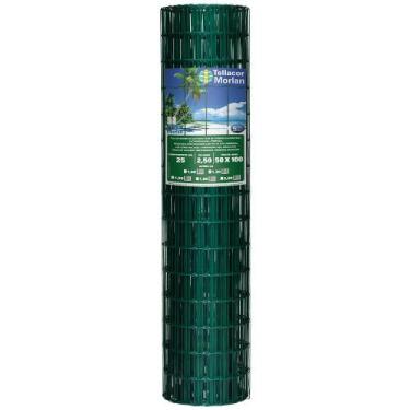 Imagem de Tela Alambrado Revestida em PVC Morlan Tellacor, Verde, 2,50 mm, 1,50 