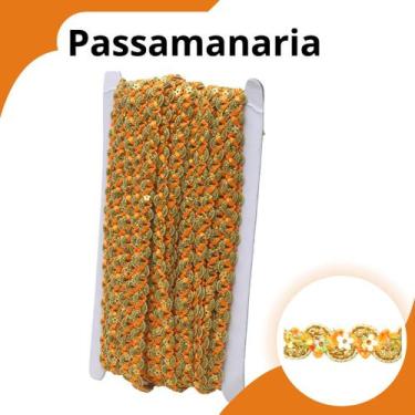 Imagem de Passamanaria Laranja - Fita Galão - Rolo C/20 Metros - 49 Nybc