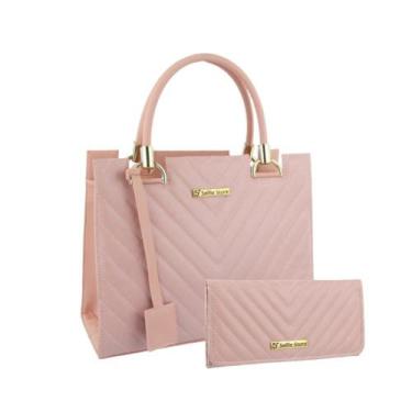 Imagem de Bolsa Feminina Transversal Tote De Ombro + Carteira Kit - Selfie Store