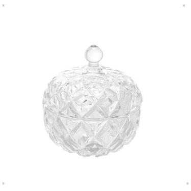 Imagem de Potiche decorativo de cristal Redondo Diamod 11,5cm - LYOR