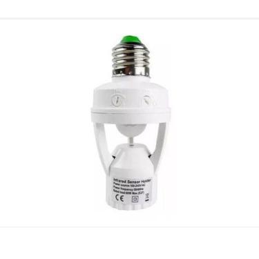 Imagem de Sensor Presença Com Fotocélula P/ Lâmpada Timer Soquete E27 - Sensor P