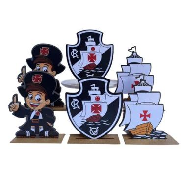 Imagem de Kit Display de Mesa 6 Peças Para Festa Vasquinho MDF - Juju Brasil