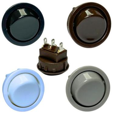 Imagem de Botão Chave Interruptor Bolha Simples Paralelo Gota Bolinha De Embutir