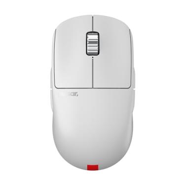Imagem de Pulsar Gaming Gears - Mouse para jogos sem fio X2A eS, edição limitada, ambidestro, interruptor óptico, tela OLED, sem driver, sensor PAW3395, bateria 100H, dongle 4K incluído (médio, branco)