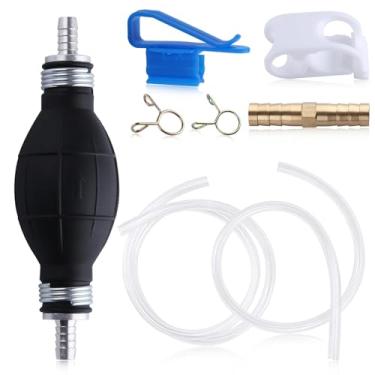 Imagem de LEONTOOL Bomba de mangueira de sifão, bomba de transferência de combustível, bomba de sifão manual para gasolina, gás, óleo, combustível, gasolina, água fluida diesel, tanque de peixes, bomba de