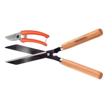 Imagem de Kit Tesoura De Poda E Tesoura Cerca Viva Afiadas Tramontina
