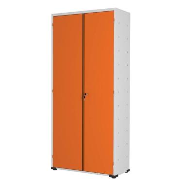 Imagem de Armário Aço Escritório Fechadura 4 Prateleiras Ea301 Laranja