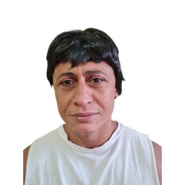 Imagem de Peruca Sintética Preto Curta feminina/ masculina - Lynx Produções arti