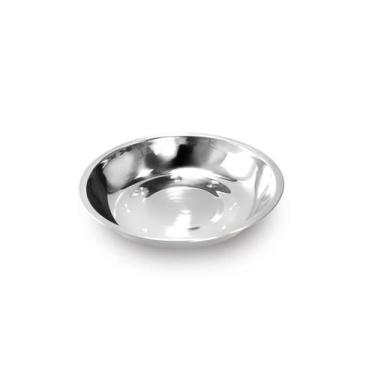 Imagem de Pratos Em Aço Tigela Inox Fundo - Abelhuda Presentes