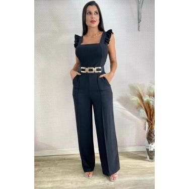 Imagem de Macacão Moda Feminina Pantalona - RL MODAS , Preto, G
