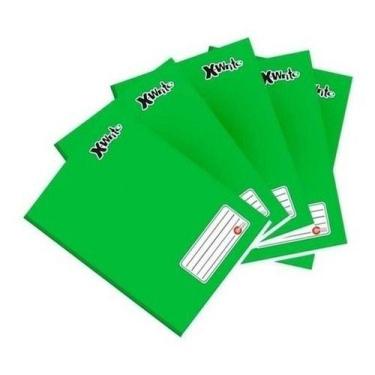Imagem de Kit 5 Cadernos Brochura Capa Dura 96 Folhas Escolar Colorido - CADERNO