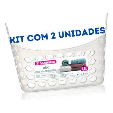 Imagem de Cesto Para Pregadores Prendedores Roupa Varal Kit 2uni - sanremo