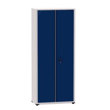 Imagem de Armário de Aço Montável Econômico Ap409sl Pandin 1,93 m Cinza e Azul D