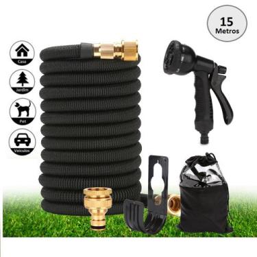 Imagem de Mangueira Jardim Flexível Expansivel Antitorção 15 Metros - GSM FAST