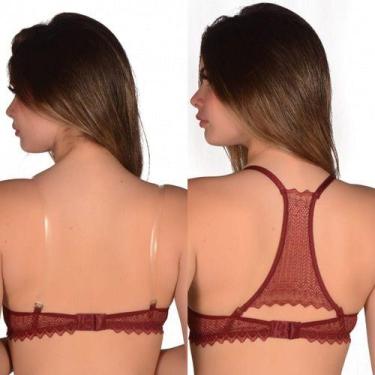 Imagem de Sutiã Alças De Silicone Multiformas Lingerie Renda Nadador - Miamore, 