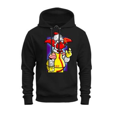 Imagem de Moletom Blusa De Frio Inverno Confortável Estampado Palhaço Bolado_x00