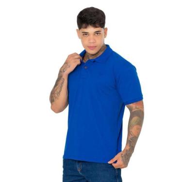 Imagem de Camisa Polo Masculina Ridens Tradição e Modernidade, P, Azul bic