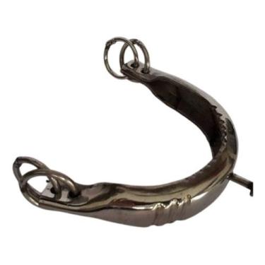 Imagem de Cortadeira Serrilhada Cabeção Inox Professora Para Cavalos - selaria f