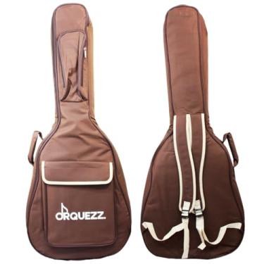 Imagem de Orquezz - Capa Bag Violão Nylon Almofadada Brown Luxo Reforçada 10mm