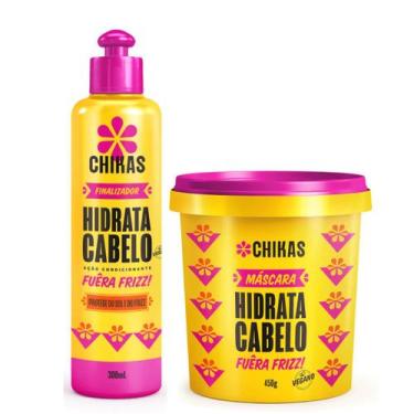 Imagem de Kit Hidrata Cabelo Chikas Máscara 450g+ Finalizador Liberado