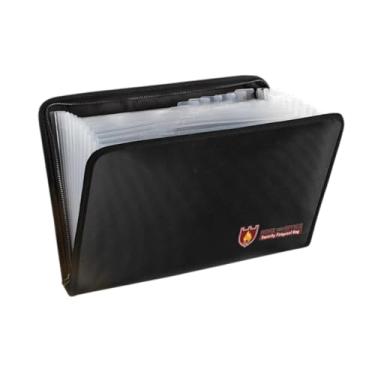 Imagem de Vaveren Saco de documentos à prova de fogo, bolsa à prova de fogo, passaporte, 1200 graus, isolamento térmico, saco de dinheiro, resistente ao fogo, envelope, Claro