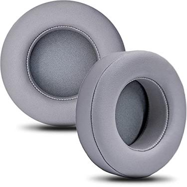 Imagem de Almofadas auriculares compatíveis com Virtuoso RGB Wireless SE Gaming Headset – Fones de ouvido de espuma viscoelástica – Almofadas auriculares de poliuretano (cinza)