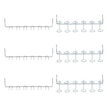 Imagem de HARFINGTON 6 peças de suportes de alicate de chave de fenda para quadro de estacas organizadoras, ganchos utilitários, acessórios, prateleiras, expositores, vários anéis para loja, bancada, prata