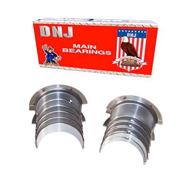 Imagem de DNJ Conjunto de rolamentos principais MB3104 tamanho padrão para Chevrolet 67-02, GMC 4.3L-5.7L V8 OHV, designação U/K naturalmente aspirada -