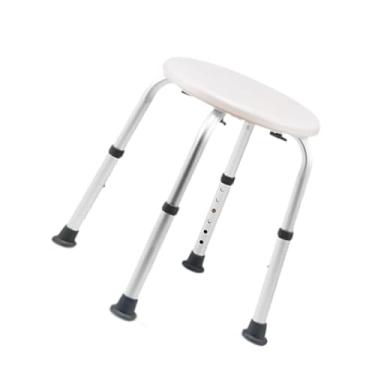 Imagem de Kokiya Cadeira de chuveiro banco do banheiro confortável antiderrapante assento de chuveiro para idosos deficientes banco de banho para banheira estreita, Branco