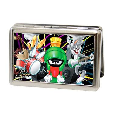 Imagem de Buckle-Down Porta-cartão de visita – Looney Tunes Band Taz/Marciano/insetos – Grande