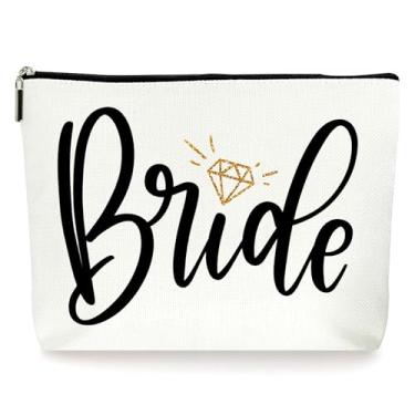 Imagem de ZYQFN Bolsa de maquiagem para o dia do casamento, kit de emergência para o dia do casamento, presentes de noivado para ela, presentes de casamento para mulheres., Bride-091