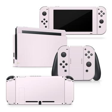 Imagem de Tacky Design Classic Solid Color Switch Skin Wrap Cover, Pastel Pink Skin for Nintendo Switch Stickers, Premium Vinyl 3M Full Wrap Decal (Pastel Pink, Nintendo Switch (2017))