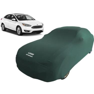 Imagem de Capa Automotiva Ford Focus Sedan Tecido Helanca Cor Preta - Mz, Verde